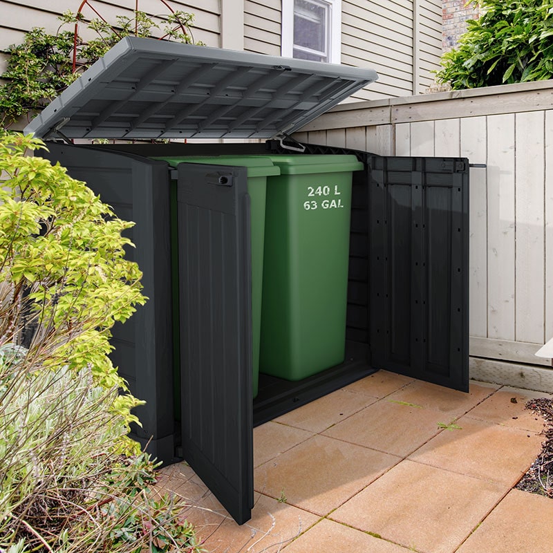 Keter 1200L Hideaway Storage Shed and Bin Store