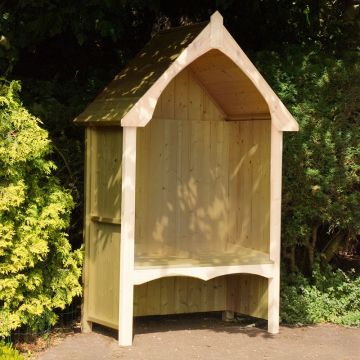 4'x2' (1.2 x 0.6m) Shire Balsam Decorative Wooden Garden Arbour