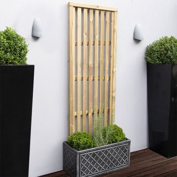 Forest 6’ x 2’ Pressure Treated Vertical Slatted Garden Screen Panel (1.8m x 0.6m)