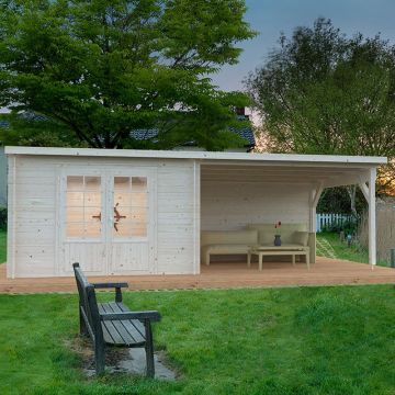 Palmako Ella 6.6m x 3.2m Log Cabin Summerhouse (28mm)