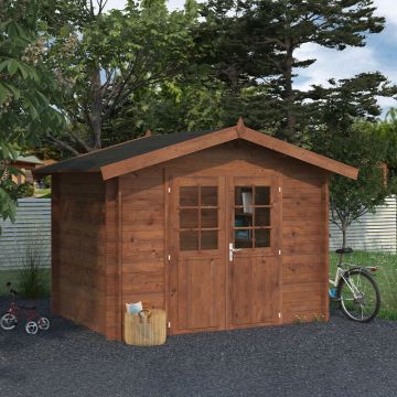Palmako Valentine 2.8m x 1.8m Premium Log Cabin Shed (28mm)