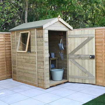 6' x 4' Forest Timberdale Tongue & Groove Pressure Treated Apex Shed