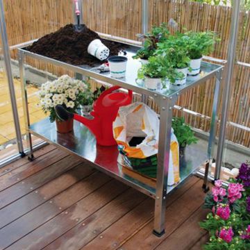 Palram Silver Steel Work Bench for Greenhouses