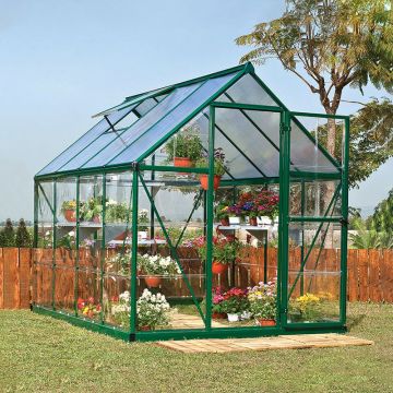 6'x6' (1.8x1.8m) Palram Hybrid Green Greenhouse