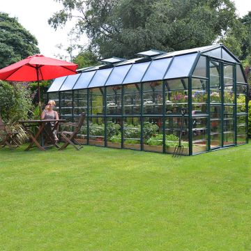 8'x16' (2.4x4.8m) Palram Rion Clear Grand Gardener Greenhouse
