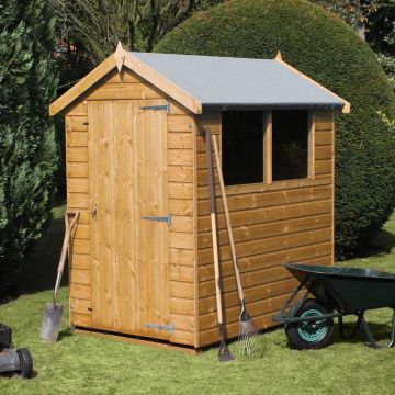 12' x 6' Traditional Standard Apex Wooden Garden Shed (3.66m x 1.83m)

