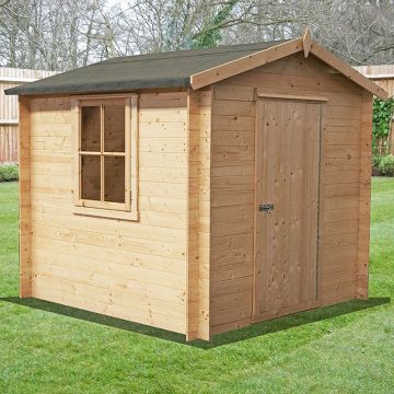 Shire Danbury 2.2m x 2.1m Log Cabin Shed (19mm)
