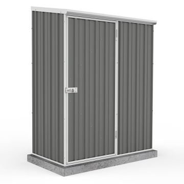 5' x 3' Absco Space Saver Pent Metal Shed - Grey