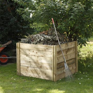 Forest Slot Down Wooden Compost Bin