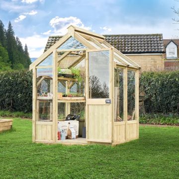 6' x 5' Forest Vale Modular Wooden Greenhouse (2m x 1.69m) - Installation Included