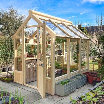 8' x 6' Forest Vale Modular Wooden Greenhouse (2.48m x 2m) - Installation Included