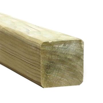 7'11" x 3.5" x 3.5" Forest Planed Pressure Treated Fence Post (2400mm x 90mm x 90mm)