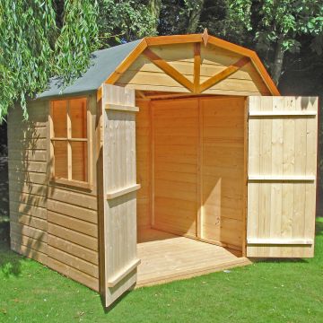 6'9 x 6'6 (2.05x1.98m) Shire Barn Double Door Shed