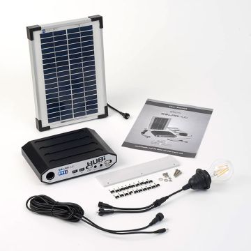 Solartech Premium Summerhouse And Garden Building Solar Lighting Kit 1