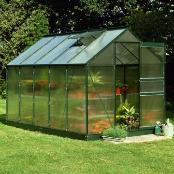 10x6 Green Frame Polycarbonate Greenhouse
