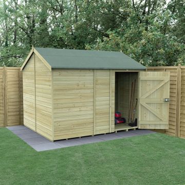 10' x 8' Forest Timberdale Tongue & Groove Windowless Reverse Apex Shed