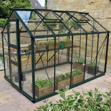 6' x 10' Eden Burford Small Greenhouse in Black (1.94m x 3.17m)