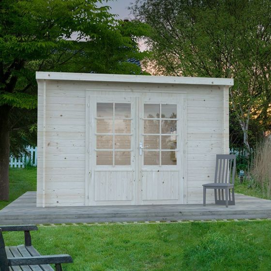 Palmako Ella 2 3.2m x 3.2m Log Cabin Summerhouse (28mm)