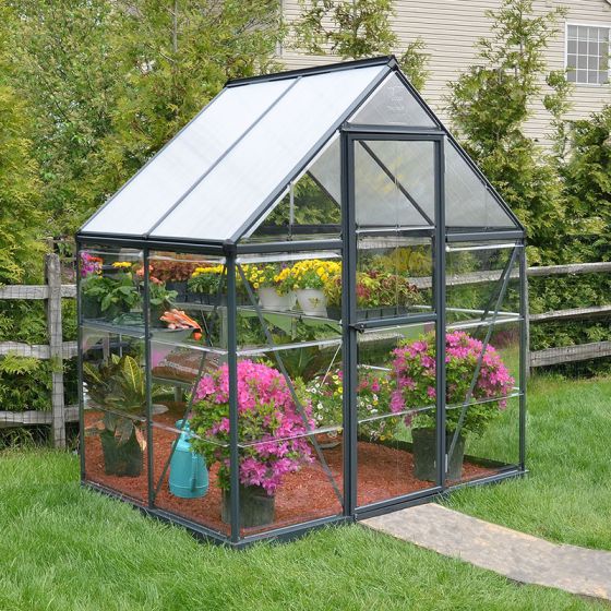 6' x 4' Palram Hybrid Grey Greenhouse
