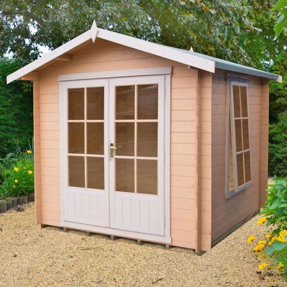 8x8 Shire Barnsdale 19mm Log Cabin
