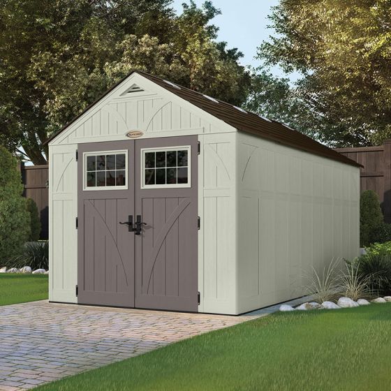 8' x 16' (2.43x4.96m) Suncast New Tremont One Apex Roof Shed
