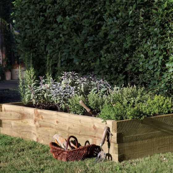 Forest Caledonian Rectangular Raised Bed 6'x3'
