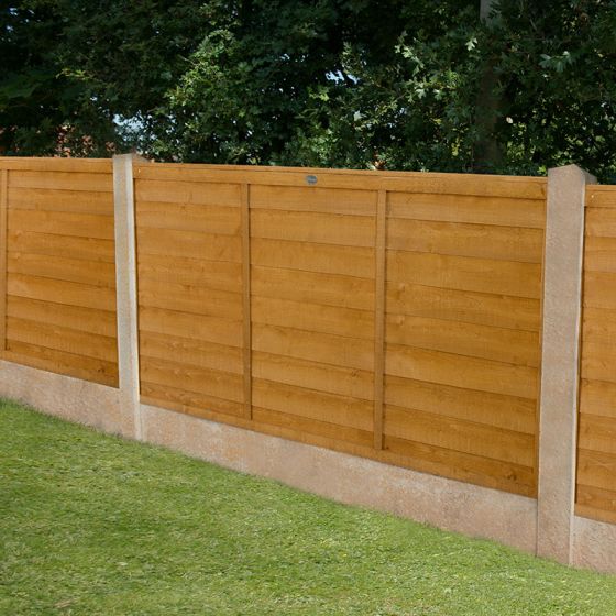 Forest 6' x 4' Straight Cut Overlap Fence Panels (1.83m x 1.22m)