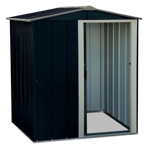 5'x4' (1.5x1.2m) Store More Sapphire Apex Anthracite Metal Shed
