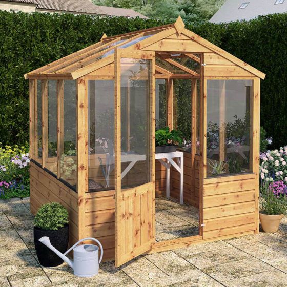 6' x 6' Mercia Traditional Wooden Greenhouse