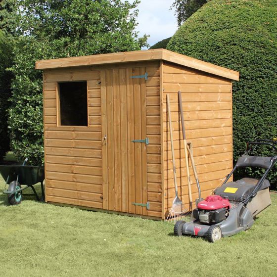 12' x 8' Traditional Standard Pent Wooden Garden Shed (3.66m x 2.44m)
