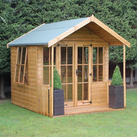6' x 8' Traditional Broadway Wooden Summer House (1.83x2.44m)
