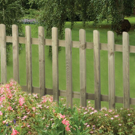 0.9m High Pressure Treated Pale Picket Fence Panel

