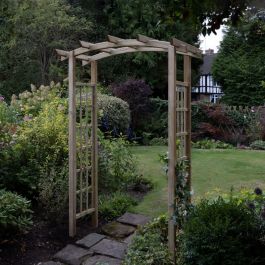 Forest Classic Dome Top Wooden Garden Pergola Arch 4'5 x 2'4
