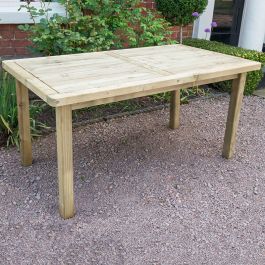 Forest Rosedene Wooden Garden Table 5'x3' (1.5x0.9m)