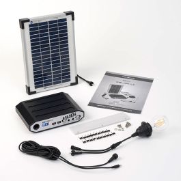 Solartech Premium Garden Building Solar Lighting & Charging Kit 1 - Suitable for Gazebos up to 3m x 3m (10' x 10')
