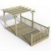 8' x 16' Forest Pergola Deck Kit with Canopy No. 7 (2.4m x 4.8m)
