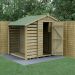 6' x 4' Forest 4Life 25yr Guarantee Overlap Pressure Treated Apex Wooden Shed with Lean To (1.88m x 2.01m)