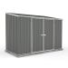 9'10 x 5' Absco Space Saver Pent Double Door Metal Shed - Grey