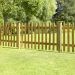 3ft High Rounded Pale Picket Fence Panel
