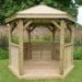 10'x9' (3x2.7m) M&M Hexagonal Gazebo with Traditional Timber Roof
