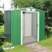 6'x4' (1.8x1.2m) Store More Sapphire Apex Green Metal Shed