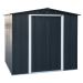 6' x 6' Sapphire Apex Anthracite Metal Shed