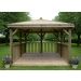 11'x11' (3.5x3.5m) M&M Square Gazebo with Traditional Timber Roof