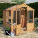 8'x6' (2.4x1.8m) Mercia Traditional Shiplap Wooden Apex Greenhouse Combi Shed