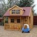 10' x 10' Traditional Swiss Cottage 2 Storey Kids Playhouse With Veranda 
