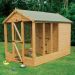 10' x 6' Traditional Apex Wooden Dog Kennel 6' Run - Pet House (3.05x1.83m)
