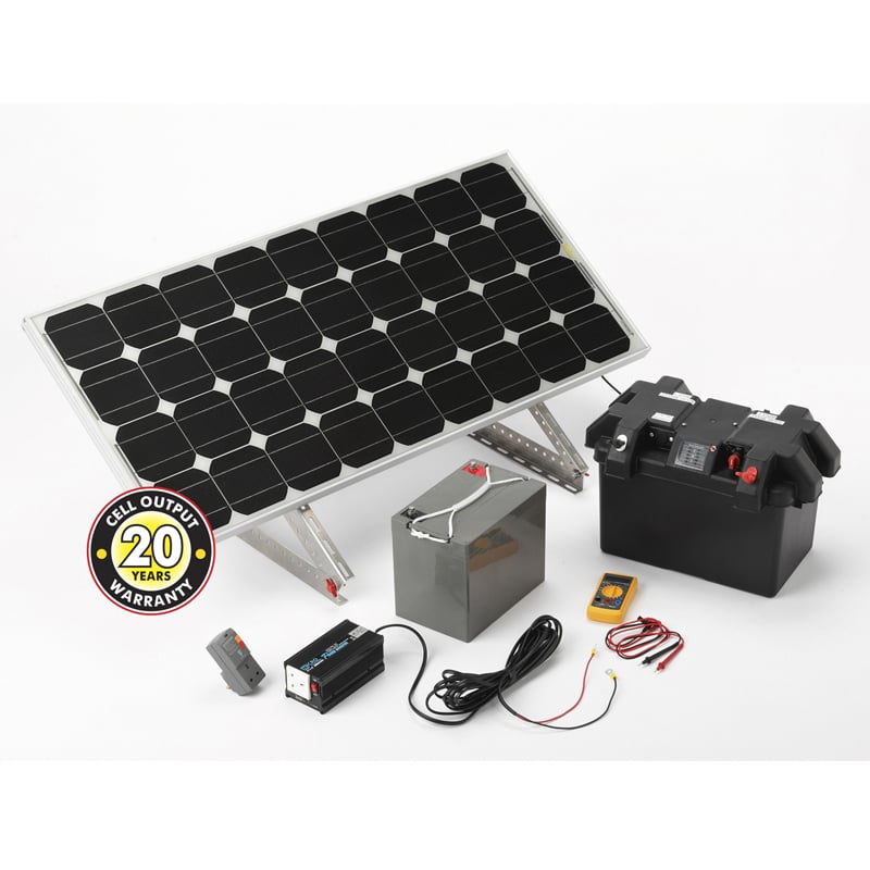 SolarTec 80W Off Grid Solar Panel Kit Technical Drawing