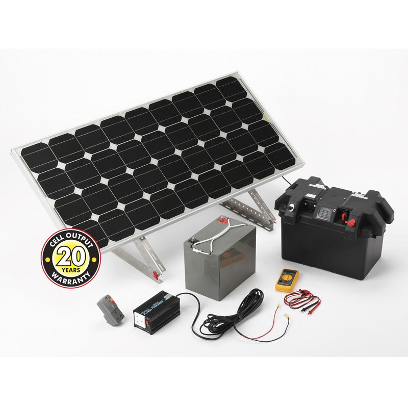 SolarTec 150W Off Grid Solar Panel Kit Technical Drawing