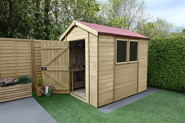 8' x 6' Forest Premium Tongue & Groove Pressure Treated Apex Shed