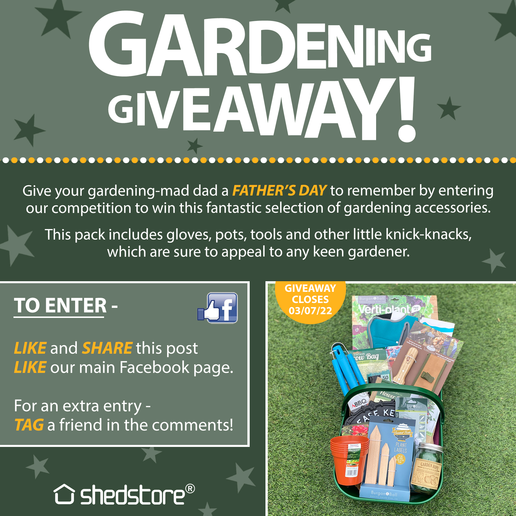 Gardening Fathers day giveaway 